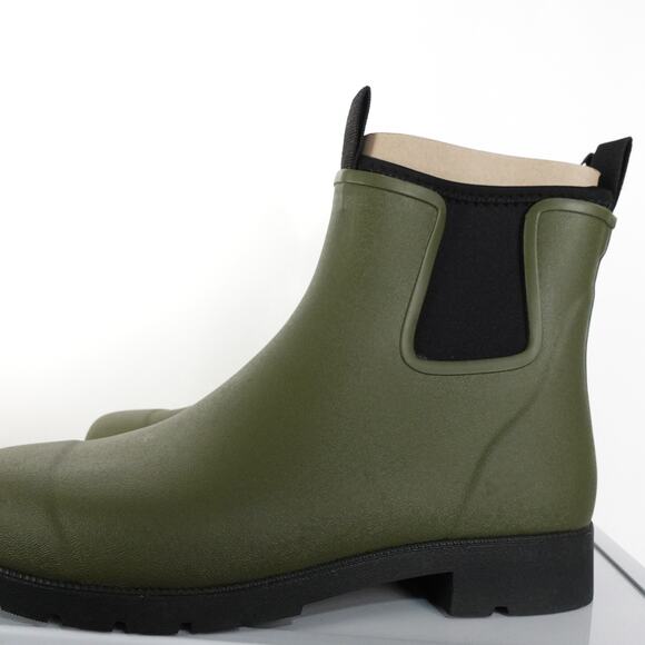 New Quince Rubber Waterproof Ankle Rain Boot Women's Size 9 Olive Green 4107-79 - Picture 6 of 9